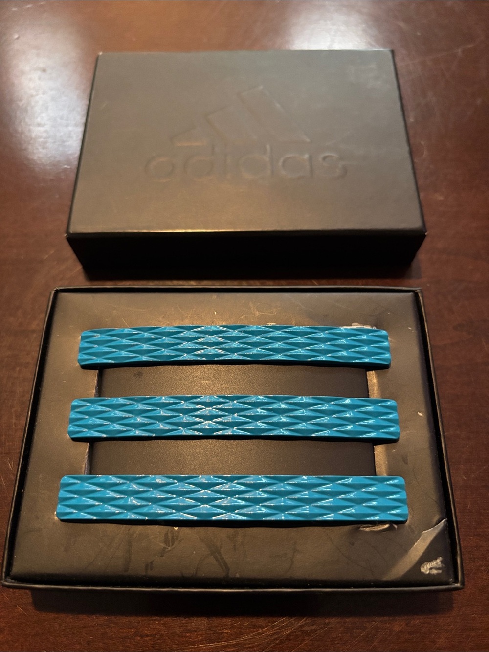 adidas golf accessories bright blue trophy 2.0 chrome belt buckle NWT